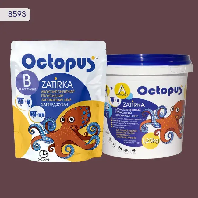 Епоксидна затирка Octopus Zatirka 1,25 кг колір 8593 (8593-1) - 234203