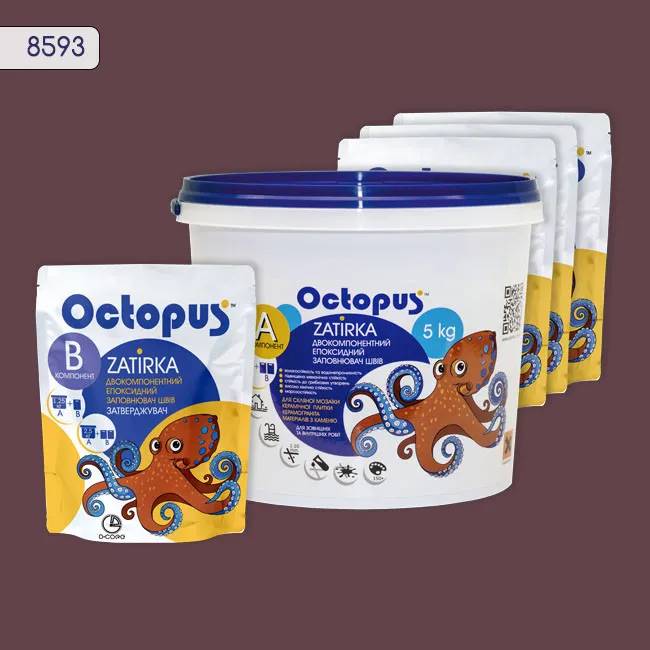 Епоксидна затирка Octopus Zatirka 5,00 кг колір 8593 (8593-5) - 234209
