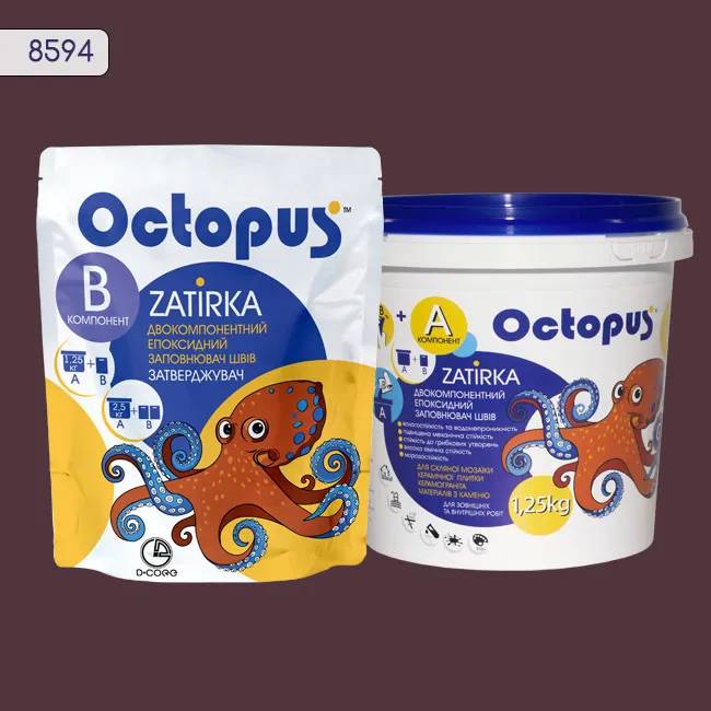Епоксидна затирка Octopus Zatirka 1,25 кг колір 8594 (8594-1) - 234212