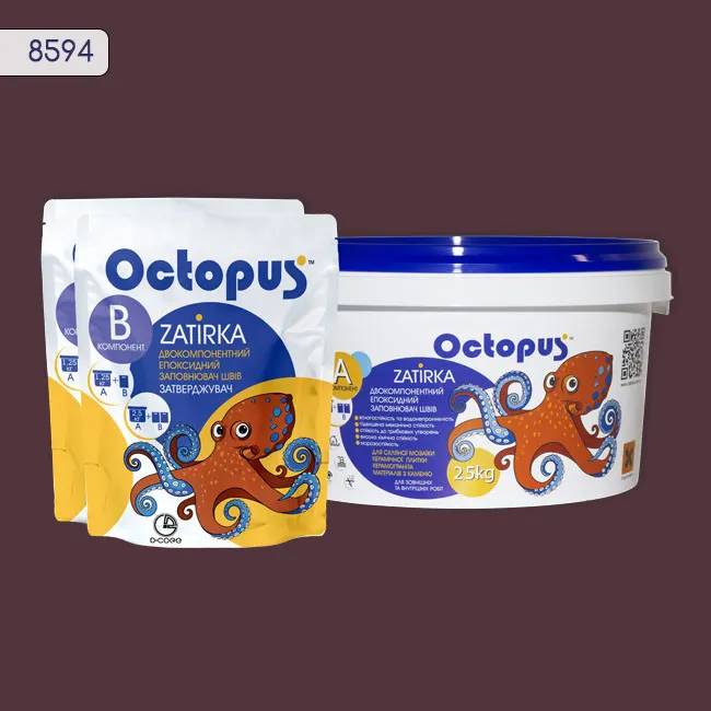 Епоксидна затирка Octopus Zatirka 2,50 кг колір 8594 (8594-2) - 234215