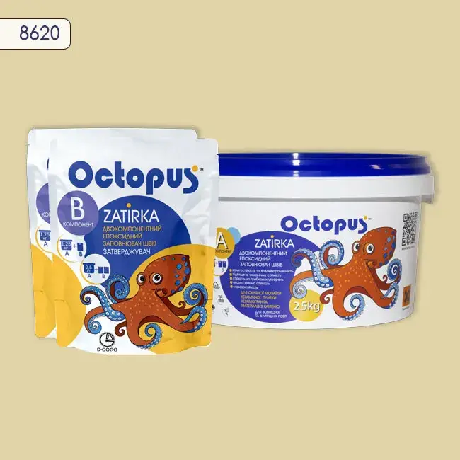 Епоксидна затирка Octopus Zatirka 2,50 кг колір 8620 (8620-2) - 234233
