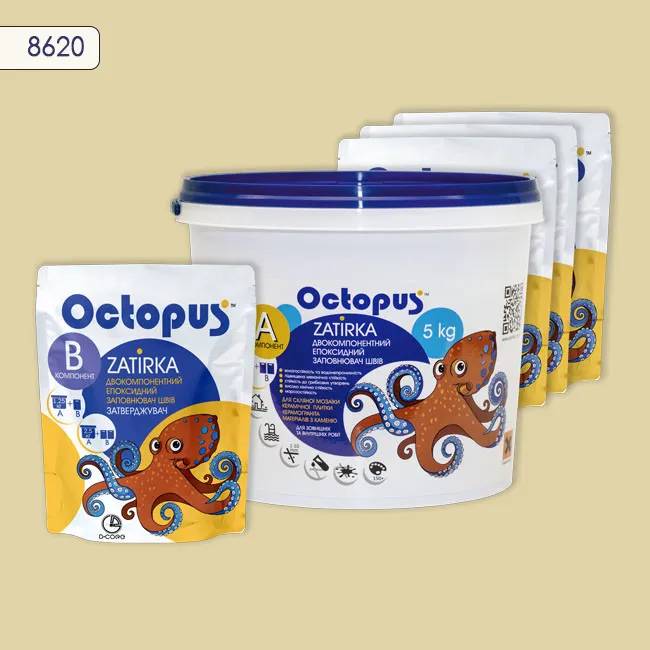 Епоксидна затирка Octopus Zatirka 5,00 кг колір 8620 (8620-5) - 234236