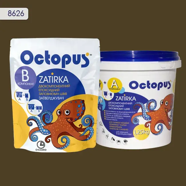 Эпоксидная затирка Octopus Zatirka 1,25 кг цвет 8626 (8626-1) - 234275