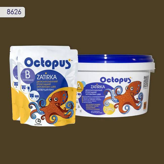 Епоксидна затирка Octopus Zatirka 2,50 кг колір 8626 (8626-2) - 234278