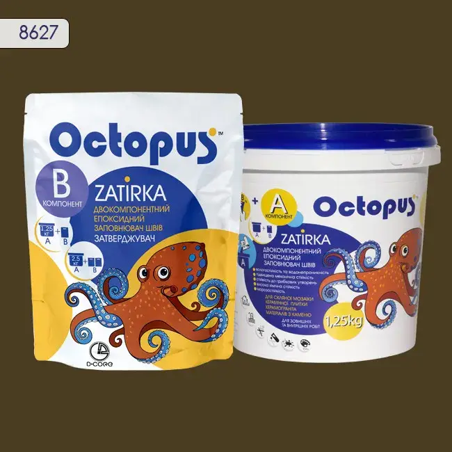 Епоксидна затирка Octopus Zatirka 1,25 кг колір 8627 (8627-1) - 234284