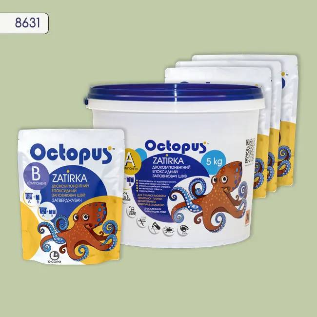 Епоксидна затирка Octopus Zatirka 5,00 кг колір 8631 (8631-5) - 234308