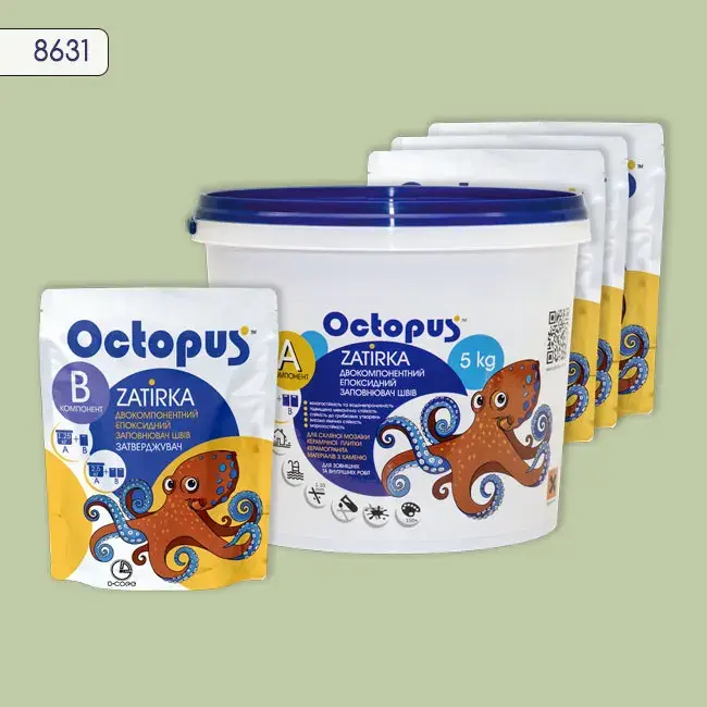 Епоксидна затирка Octopus Zatirka 5,00 кг колір 8631 (8631-5) - 234308