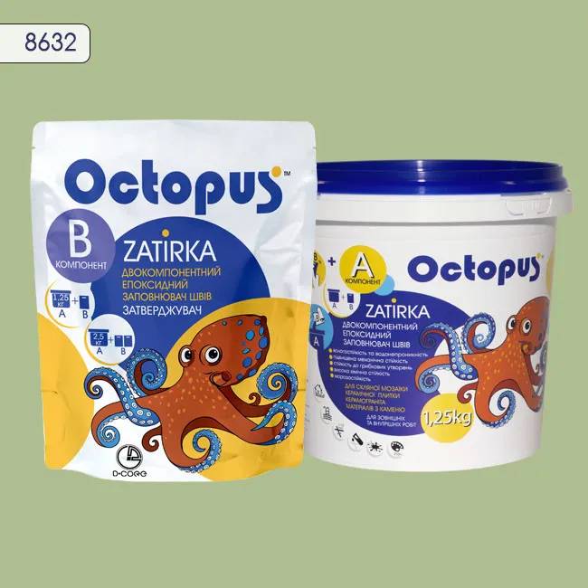 Епоксидна затирка Octopus Zatirka 1,25 кг колір 8632 (8632-1) - 234311