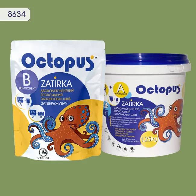 Епоксидна затирка Octopus Zatirka 1,25 кг колір 8634 (8634-1) - 234320