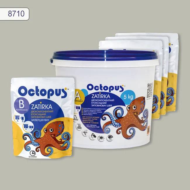 Епоксидна затирка Octopus Zatirka 5,00 кг колір 8710 (8710-5) - 234930