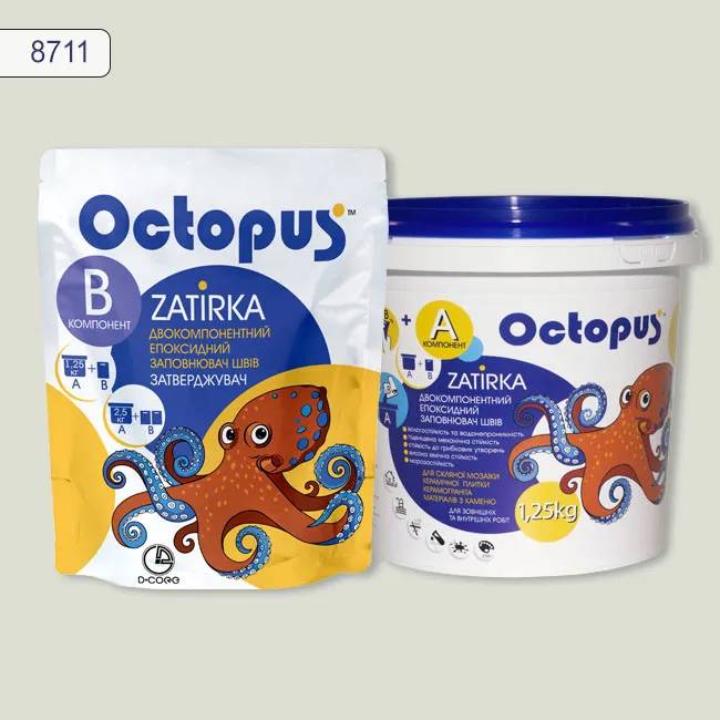 Епоксидна затирка Octopus Zatirka 1,25 кг колір 8711 (8711-1) - 234933