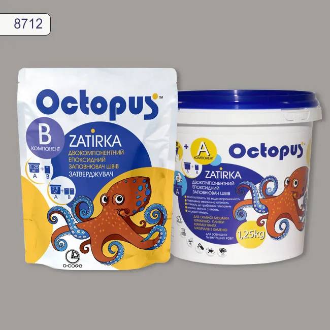 Эпоксидная затирка Octopus Zatirka 1,25 кг цвет 8712 (8712-1) - 234942