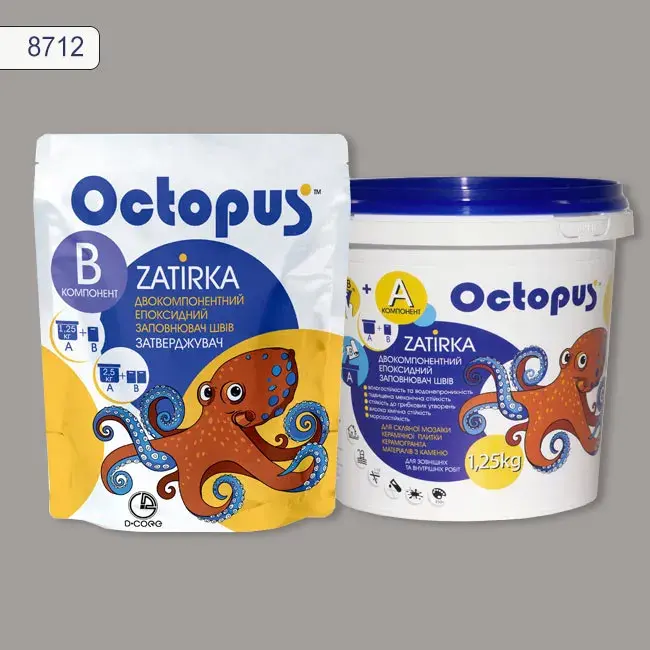 Эпоксидная затирка Octopus Zatirka 1,25 кг цвет 8712 (8712-1) - 234942