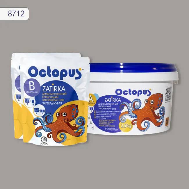 Епоксидна затирка Octopus Zatirka 2,50 кг колір 8712 (8712-2) - 234945