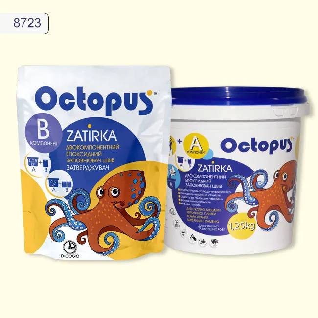 Эпоксидная затирка Octopus Zatirka 1,25 кг цвет 8723 (8723-1) - 234951