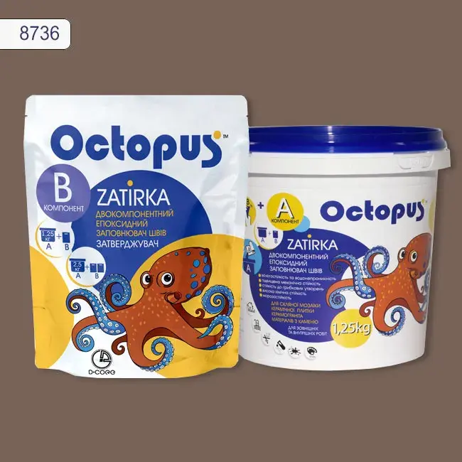 Эпоксидная затирка Octopus Zatirka 1,25 кг цвет 8736 (8736-1) - 234978