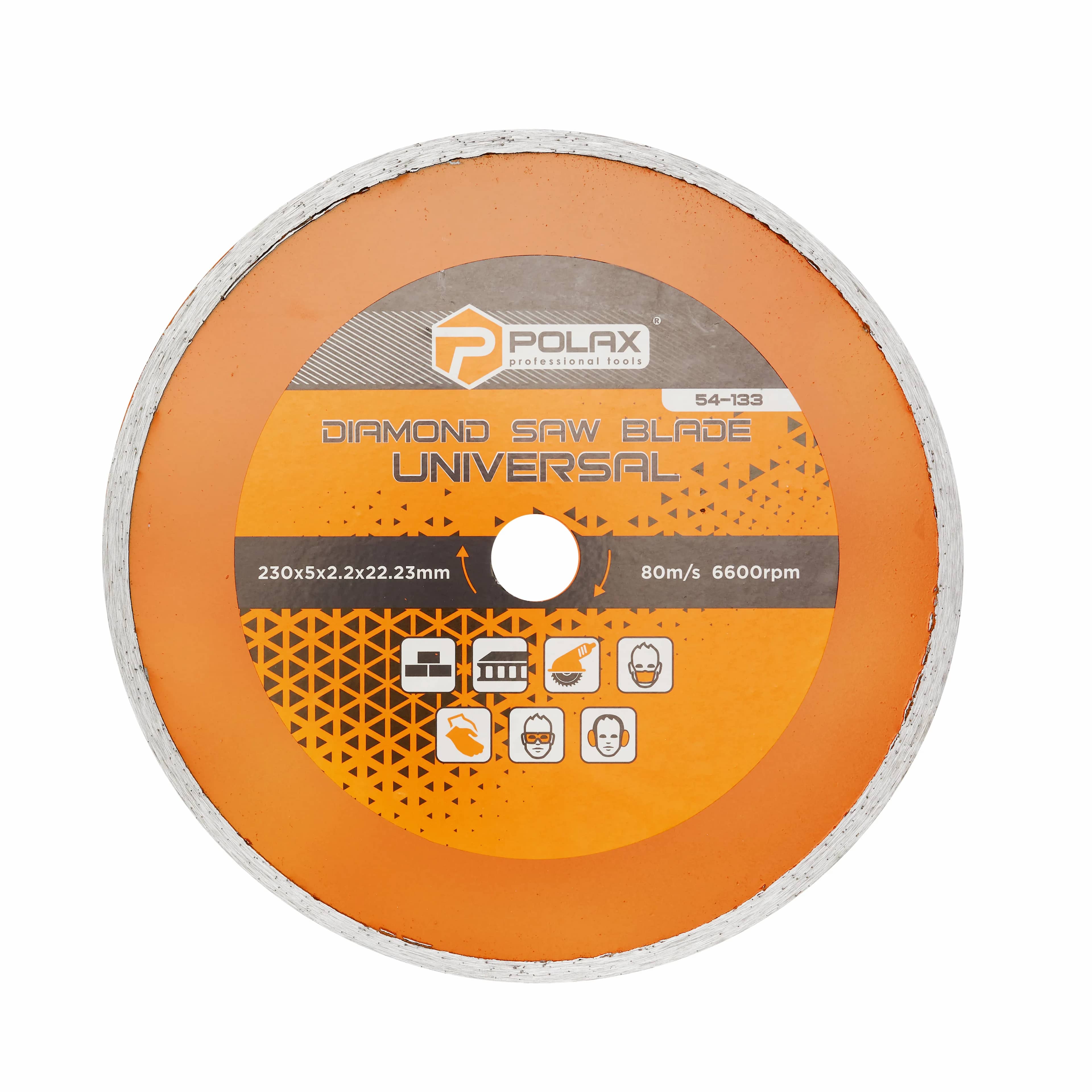 Диск алмазный универсальный Polax 230х5х2.2x22.23, 25% (54-133) - 886324817