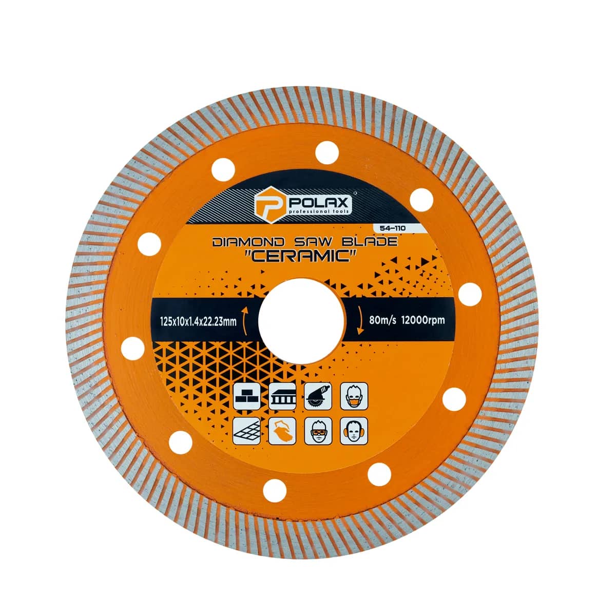 Диск отрезной алмазный Ceramic Polax 125x1.4x22.23 мм (54-110) - 251167866