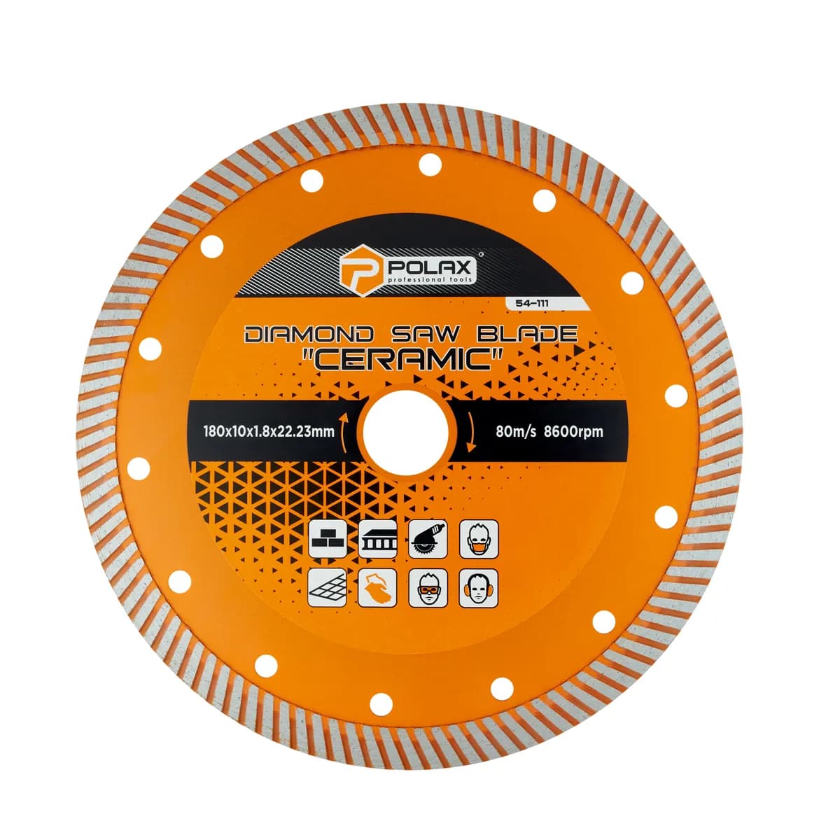 Диск відрізний алмазний Ceramic Polax 180x1.8x22.23 мм (54-111) - 482112625