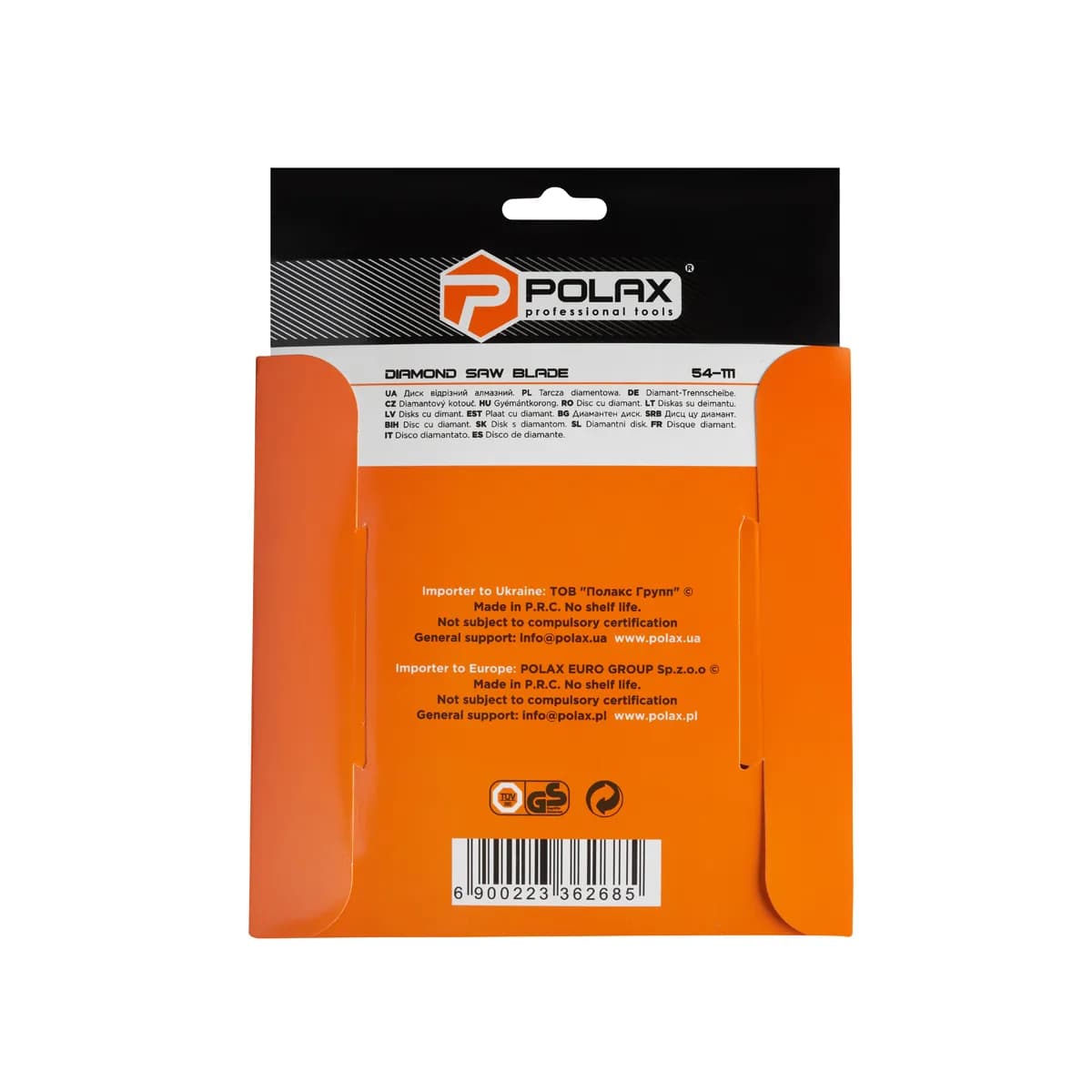Диск відрізний алмазний Ceramic Polax 180x1.8x22.23 мм (54-111) - 482112625