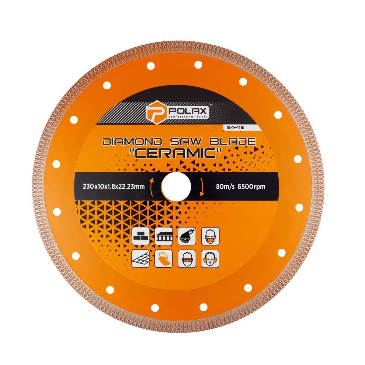 Диск відрізний алмазний Ceramic Polax 230x1.8x22.23 мм (54-116) - 235792