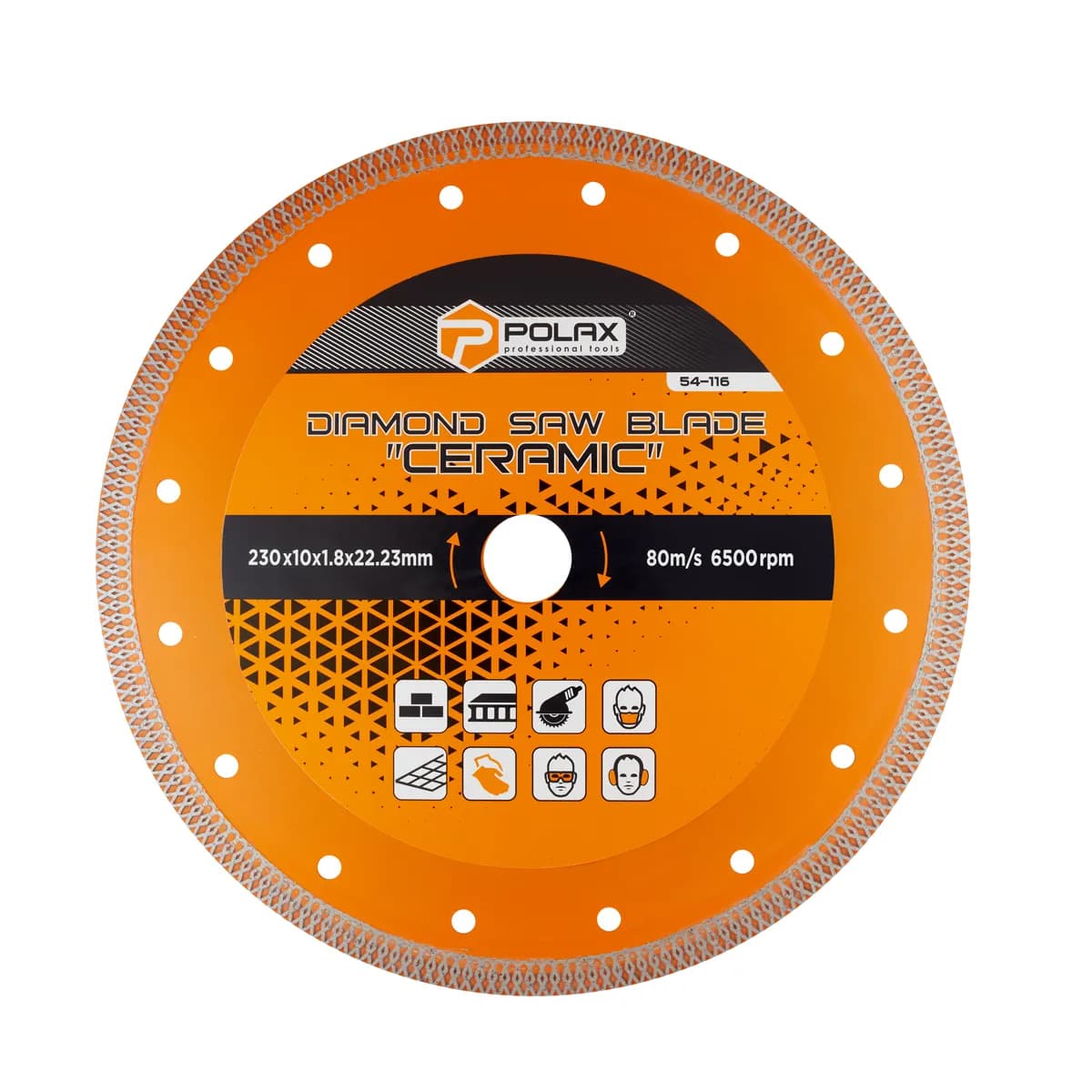 Диск відрізний алмазний Ceramic Polax 230x1.8x22.23 мм (54-116) - 235792