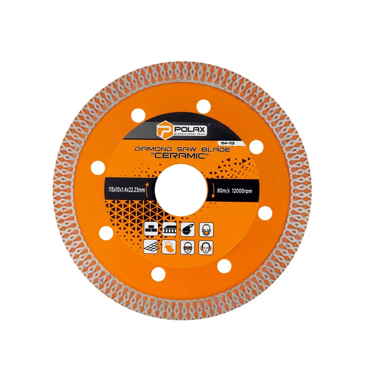Диск отрезной алмазный Ceramic Polax 115x1.4x22.23 мм (54-113) - 235796