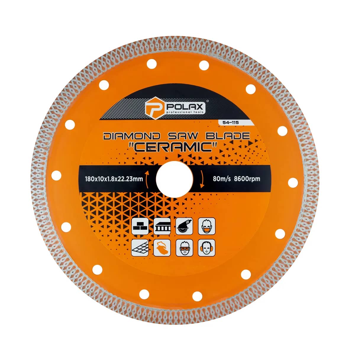 Диск відрізний алмазний Ceramic Polax 180x1.8x22.23 мм (54-115) - 783151608