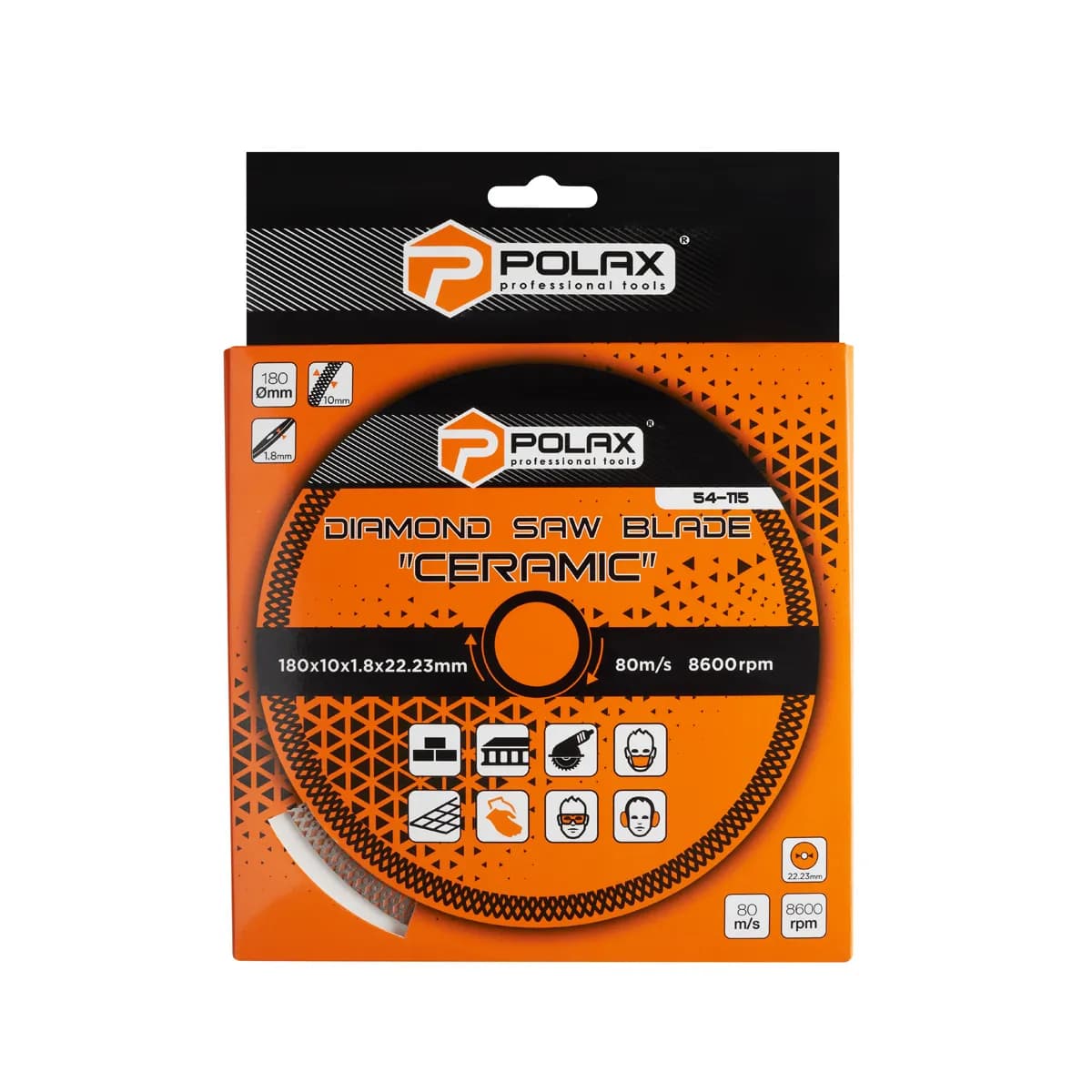 Диск відрізний алмазний Ceramic Polax 180x1.8x22.23 мм (54-115) - 783151608