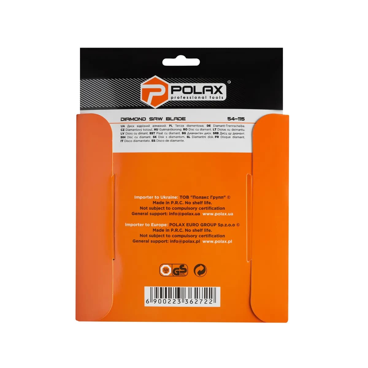 Диск відрізний алмазний Ceramic Polax 180x1.8x22.23 мм (54-115) - 783151608