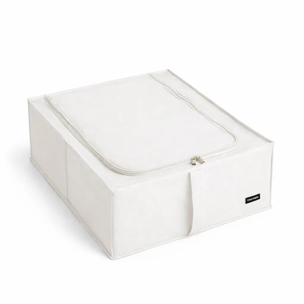 Органайзер для зберігання речей ORGANIZE з кришкою 50*41*18 см (білий) - 236673
