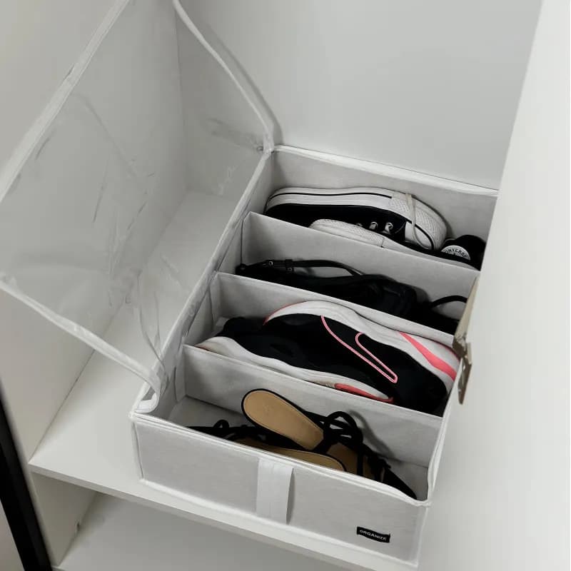 Бокс ORGANIZE для хранения ORGANIZE на 4 отделения до 42 размера 50*35*14 см (белый) - 751159021