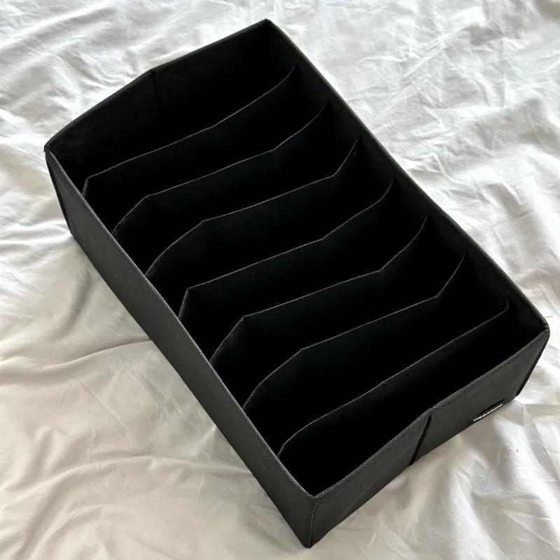 Ящик ORGANIZE для хранения длинной 40 см на 8 ячеек - 40*25*16 cм (черный) - 236773