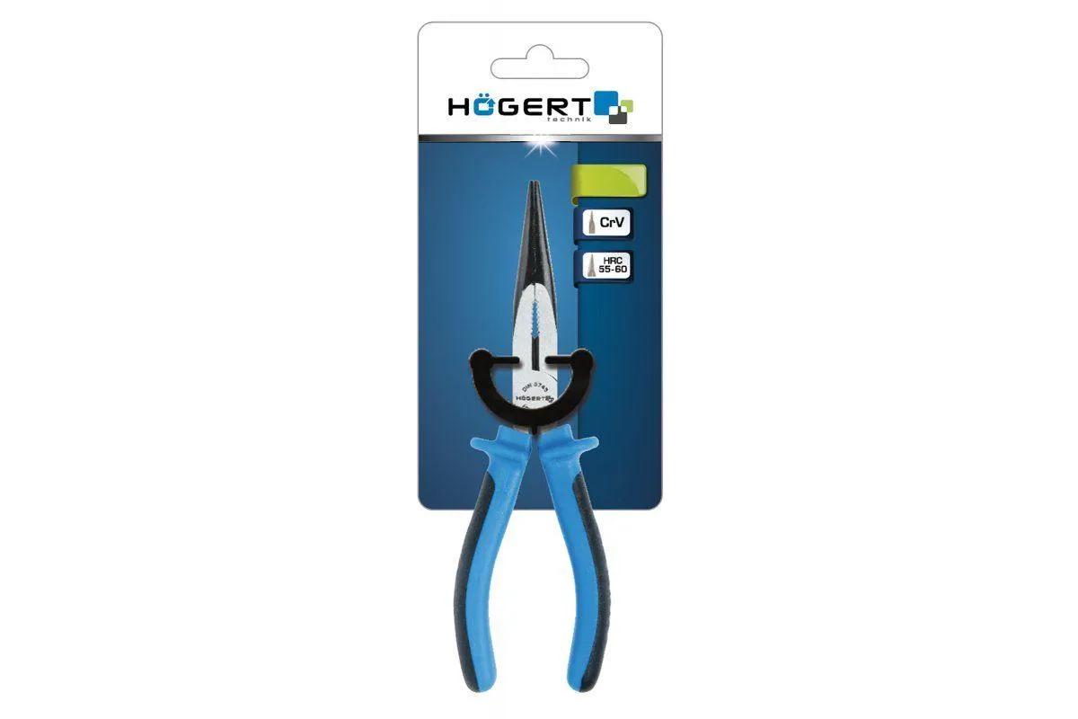 HOEGERT Довгогубці прямі 160 мм, CrV (HT1P016) - 236779