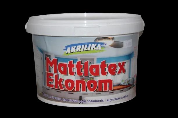 Водоемульсійна фарба для внутрішніх робіт Mattlatex Econom Akrilika 4,2 кг - 236896