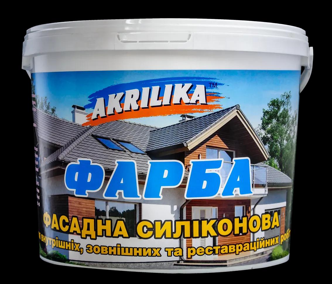 Akrilika фарба силіконова для внутрішніх і зовнішніх робіт 7 кг - 236947