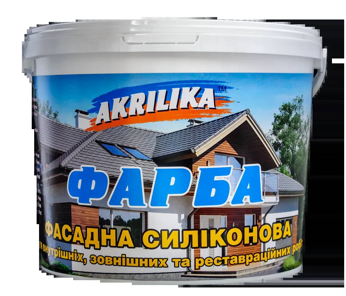 Краска силиконовая фасадная Akrilika 14 кг - 236948