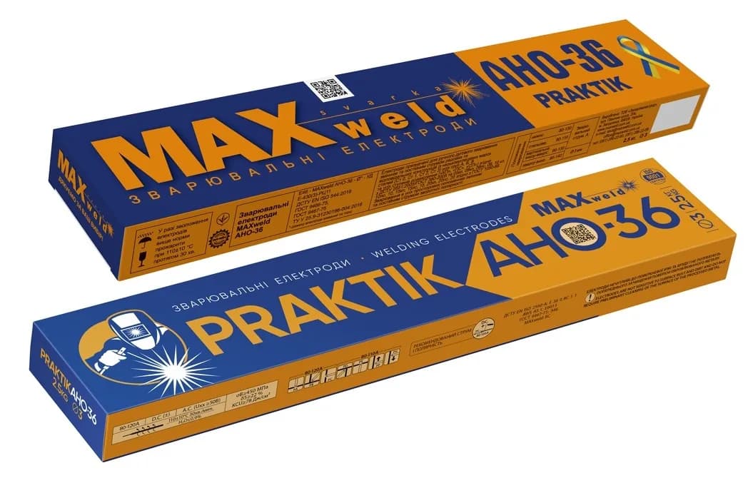 Електроди MAXweld Praktik АНО-36 д.3 (1кг) - 921994355