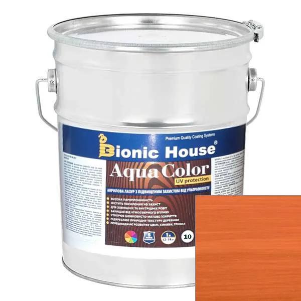AQUA COLOR UV protect РЯБИНА Солнцезащитная полупрозрачная краска-лазурь для дерева на водной основе 10л. - 237930