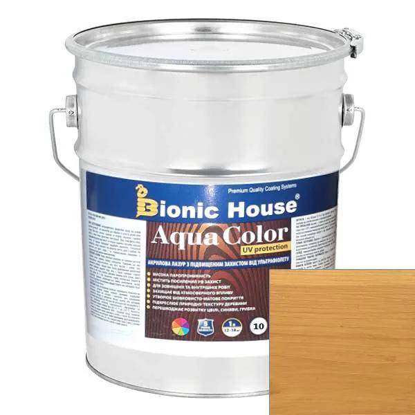 AQUA COLOR UV protect ДУБ Солнцезащитная полупрозрачная краска-лазурь для дерева на водной основе 10л. - 237933