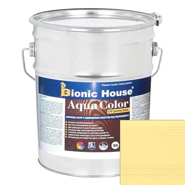 AQUA COLOR UV protect МЕДОВЫЙ Солнцезащитная полупрозрачная краска-лазурь для дерева на водной основе 10л. - 237936