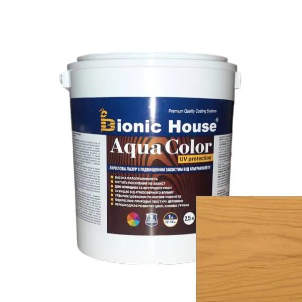 AQUA COLOR UV protect ОРЕГОН Солнцезащитная полупрозрачная краска-лазурь для дерева на водной основе 2,5л. - 237938