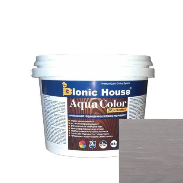AQUA COLOR UV protect ПЕПЕЛ Солнцезащитная полупрозрачная краска-лазурь для дерева на водной основе 0,8л. - 237943