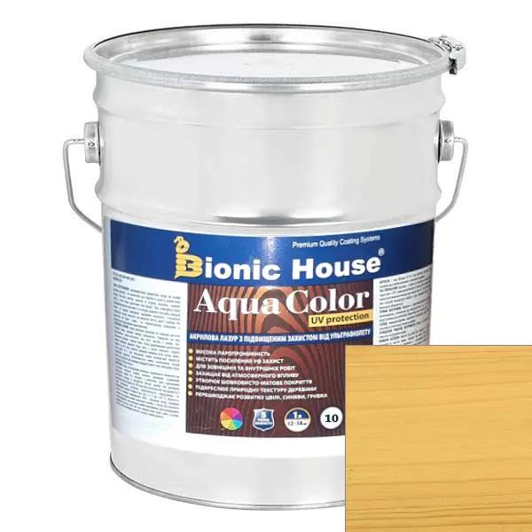 AQUA COLOR UV protect СВЕТЛЫЙ ДУБ Солнцезащитная полупрозрачная краска-лазурь для дерева на водной основе 10л. - 237951
