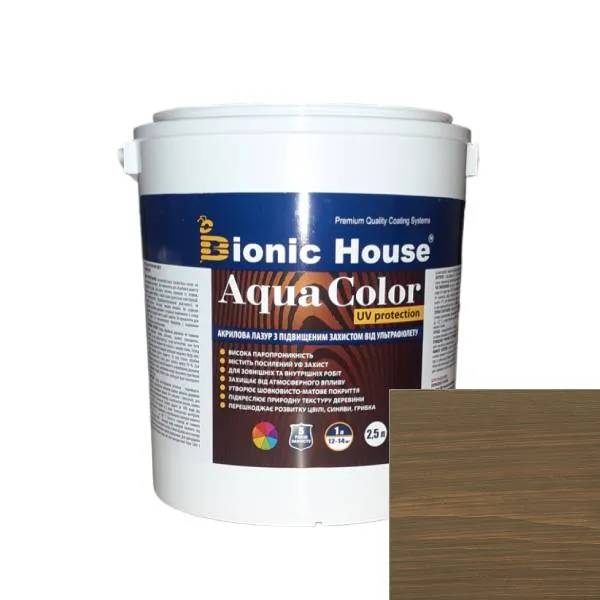 AQUA COLOR UV protect ХАКІ Сонцезахисна напівпрозора фарба-лазур для дерева на водній основі 2,5л. - 237953