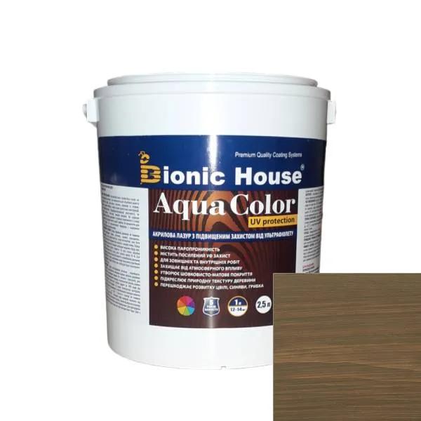 AQUA COLOR UV protect ХАКИ Солнцезащитная полупрозрачная краска-лазурь для дерева на водной основе 2,5л. - 237953