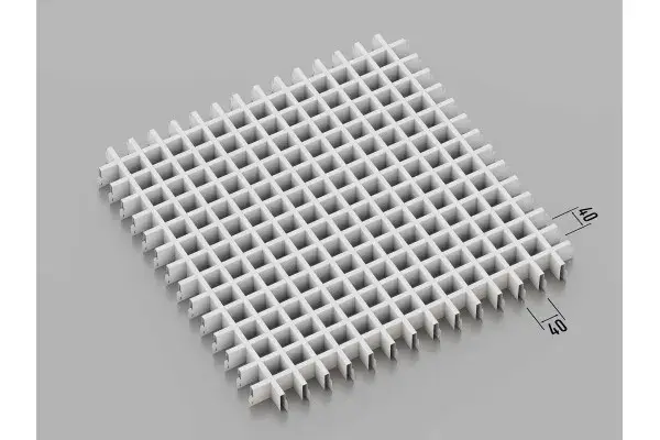 Грильято классическое (RAL 9003), 40x40 мм - 237962