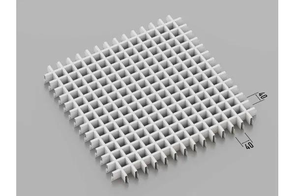 Грильято классическое (RAL 9003), 40x40 мм - 237962