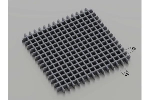 Грильято класичне (RAL 7024), 40x40 мм - 237967
