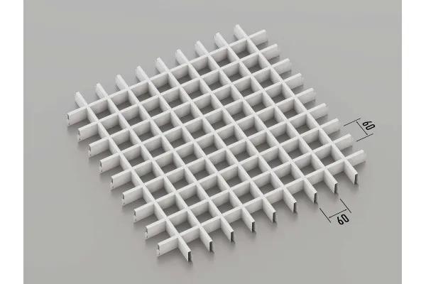 Грильято класичне (RAL 9003 - білий), 60x60 мм - 237968